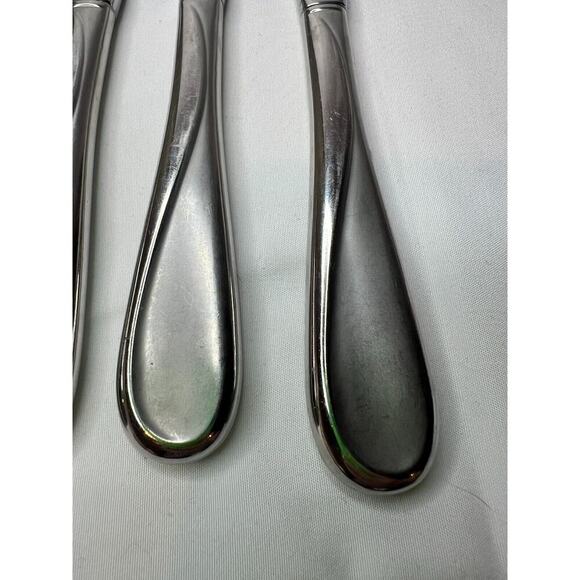 Swirl Knives (3) Stainless Hampton Silversmiths Flatware Silverware Replacements - Picture 4 of 6